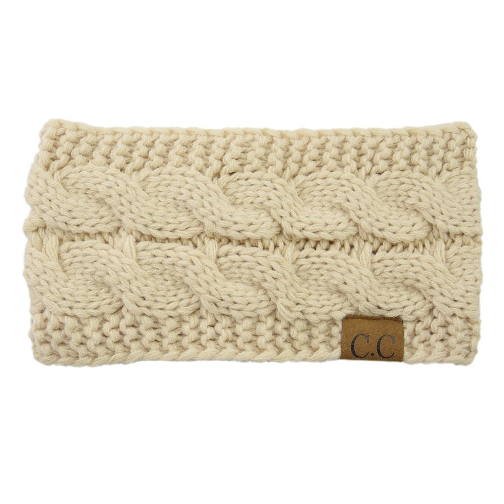 European And American Knitted Hairband Wool Variegated Pi-Mart