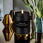 Scented Candle, Black Cedar and Sandalwood Candle for Men, Scented Candle for Home, Scented Soy Candle, 50 Hour Burn, Ideal Gift for Men