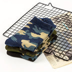 3 Pcs Men's Camo Sports Crew Socks - Durable, Stretchy, Ribbed Cuff for All Seasons Lootquake LLC