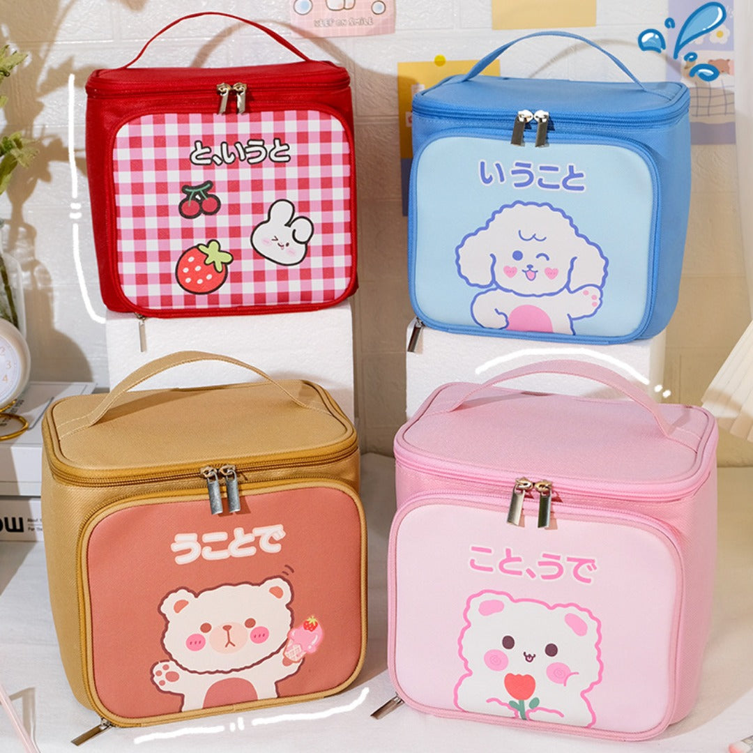 Cute Large Capacity Portable Storage Toilet Bag – Travel Bucket Cosmetic Bag for Women | Spacious Makeup Bag Organizers | Perfect Travel Makeup Bag - SJB-DIAMOND ELITES