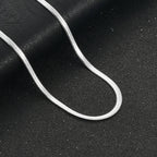 Flat Gold Color Stainless Steel Necklace Pi-Mart
