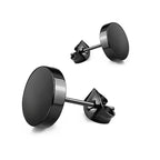 Small Black Punk Stud Earrings Pi-Mart