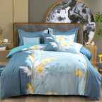 Cotton Winter Linen Quilt Cover Bedding Set Pi-Mart