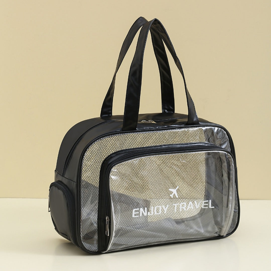 Waterproof beach bag, wet and dry separation fitness bag, toiletry bag, storage goggles, swimsuit swimming bag, Transparent Cosmetic Bag, - SJB-DIAMOND ELITES