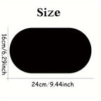 [Small Solid Color Mouse Pad] Oval Small Mouse Pad Single-sided Solid Color Universal Non-slip Pad Mouse Pad Suitable For Laptop Office Faux Leather Gaming Mouse Pad Lootquake LLC