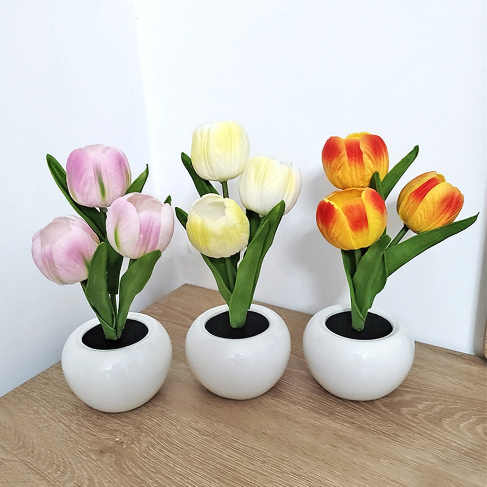 Flowerpot Potted Table Lamp - SJB-DIAMOND ELITES