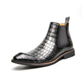 Men's Fashion Chelsea Boots - High-Top Leather Ankle Boots Pi-Mart