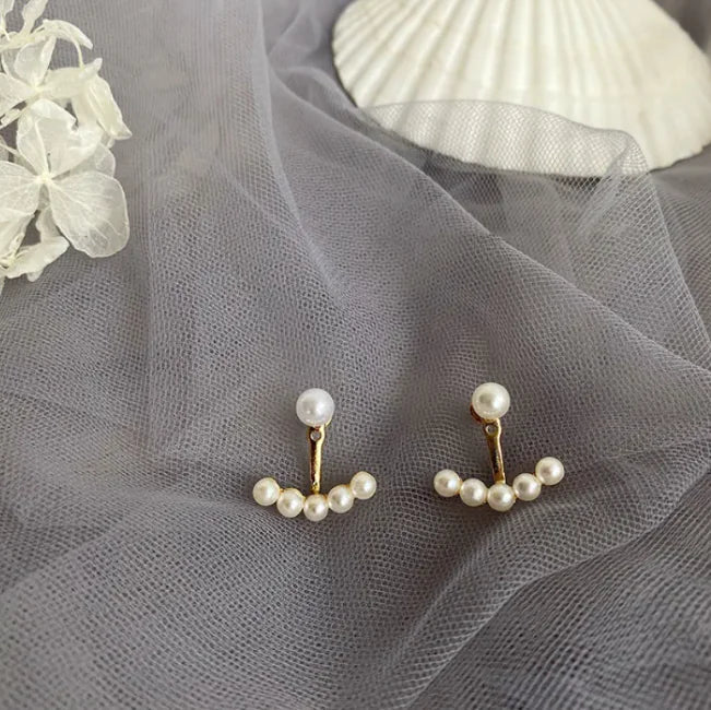 French retro pearl earrings female earrings