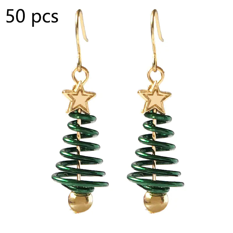 Christmas Earrings Tree Star DIY Earrings Lootquake LLC