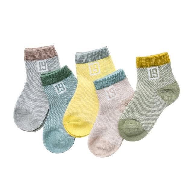 5Pairs 0-2Y Infant Baby Socks Baby Socks for Girls Cotton Mesh Cute Newborn Boy Toddler Socks Baby Clothes Accessories Stevvex