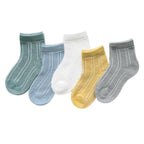 5Pairs 0-2Y Infant Baby Socks Baby Socks for Girls Cotton Mesh Cute Newborn Boy Toddler Socks Baby Clothes Accessories Stevvex