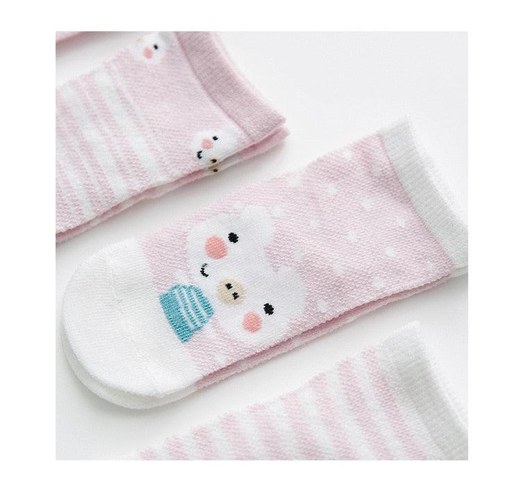5Pairs 0-2Y Infant Baby Socks Baby Socks for Girls Cotton Mesh Cute Newborn Boy Toddler Socks Baby Clothes Accessories Stevvex