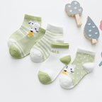 5Pairs 0-2Y Infant Baby Socks Baby Socks for Girls Cotton Mesh Cute Newborn Boy Toddler Socks Baby Clothes Accessories Stevvex