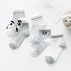 5Pairs 0-2Y Infant Baby Socks Baby Socks for Girls Cotton Mesh Cute Newborn Boy Toddler Socks Baby Clothes Accessories Stevvex
