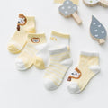 5Pairs 0-2Y Infant Baby Socks Baby Socks for Girls Cotton Mesh Cute Newborn Boy Toddler Socks Baby Clothes Accessories Stevvex