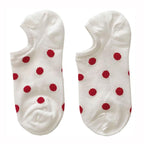 5Pais Women No Show Sports Socks Short Comfortable Cotton Aesthetic Novelty Dot Sweet Boat Socks Ankle Socks For Men And Women Stevvex