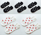 5Pais Women No Show Sports Socks Short Comfortable Cotton Aesthetic Novelty Dot Sweet Boat Socks Ankle Socks For Men And Women Stevvex