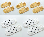 5Pais Women No Show Sports Socks Short Comfortable Cotton Aesthetic Novelty Dot Sweet Boat Socks Ankle Socks For Men And Women Stevvex