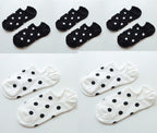 5Pais Women No Show Sports Socks Short Comfortable Cotton Aesthetic Novelty Dot Sweet Boat Socks Ankle Socks For Men And Women Stevvex