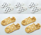 5Pais Women No Show Sports Socks Short Comfortable Cotton Aesthetic Novelty Dot Sweet Boat Socks Ankle Socks For Men And Women Stevvex