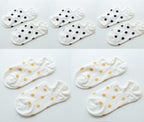 5Pais Women No Show Sports Socks Short Comfortable Cotton Aesthetic Novelty Dot Sweet Boat Socks Ankle Socks For Men And Women Stevvex