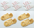 5Pais Women No Show Sports Socks Short Comfortable Cotton Aesthetic Novelty Dot Sweet Boat Socks Ankle Socks For Men And Women Stevvex