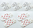 5Pais Women No Show Sports Socks Short Comfortable Cotton Aesthetic Novelty Dot Sweet Boat Socks Ankle Socks For Men And Women Stevvex