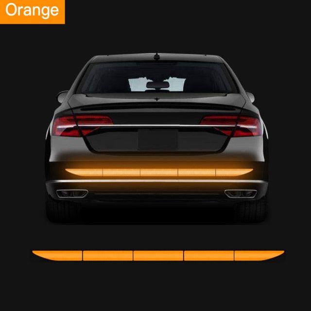5pcs Car Reflectante Reflector Sticker Car Body Trunk Exterior Reflective Tape Reflex Exterior Warning Stickers Car Reflectance Reflective Sticker Car Body Trunk Auto Accessories Night Visibility Reflective Decal Universal Safety Warning  For Car Trunk Stevvex