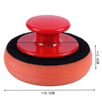 5PCS Car Wash Wax Polish Pad Polishing Pad Sponge Microfiber Sponge Applicators Car Cleaning Cloth Microfiber Applicator For Auto Polisher Waxing Sponge Car Wax Applicator Pads Kit Sponge Applicators Soft Foam Waxing Pad with Grip Handle Stevvex