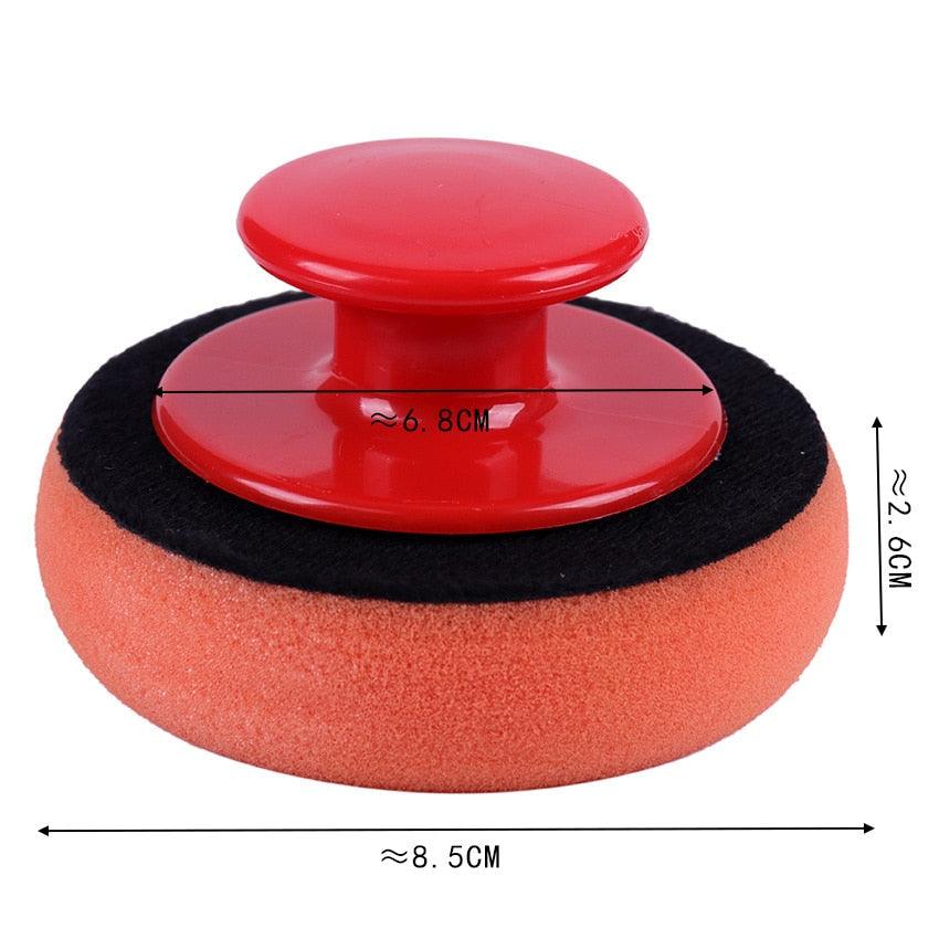 5PCS Car Wash Wax Polish Pad Polishing Pad Sponge Microfiber Sponge Applicators Car Cleaning Cloth Microfiber Applicator For Auto Polisher Waxing Sponge Car Wax Applicator Pads Kit Sponge Applicators Soft Foam Waxing Pad with Grip Handle Stevvex