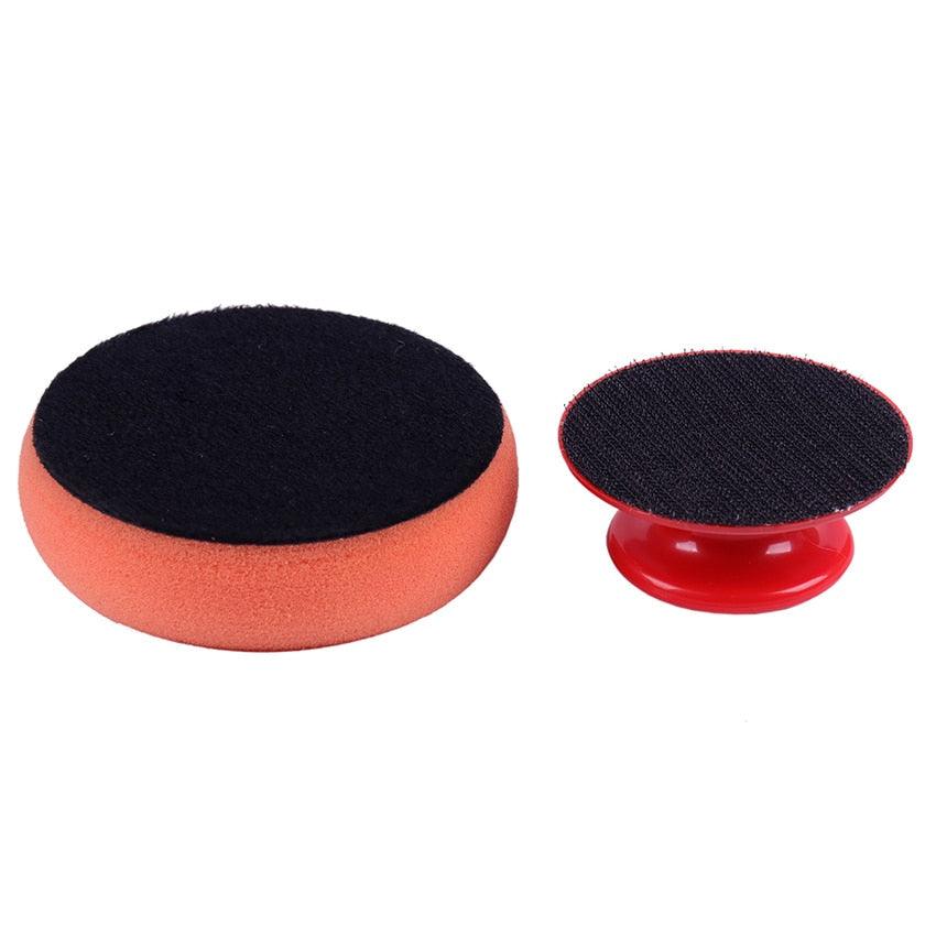 5PCS Car Wash Wax Polish Pad Polishing Pad Sponge Microfiber Sponge Applicators Car Cleaning Cloth Microfiber Applicator For Auto Polisher Waxing Sponge Car Wax Applicator Pads Kit Sponge Applicators Soft Foam Waxing Pad with Grip Handle Stevvex