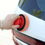 5PCS Car Wash Wax Polish Pad Polishing Pad Sponge Microfiber Sponge Applicators Car Cleaning Cloth Microfiber Applicator For Auto Polisher Waxing Sponge Car Wax Applicator Pads Kit Sponge Applicators Soft Foam Waxing Pad with Grip Handle Stevvex