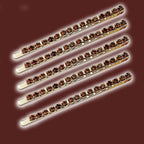 5PCS Fashion Bling Crystal Rhinestones Hair Clips Women Hairpins Metal Barrettes Hair Styling Tools Accessories Headdress Gorgeous Hair Accessories For Women