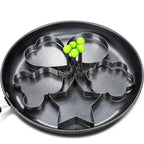 5Pcs Stainless Steel Fried Egg Mold Pancake Mould Omelette Mold Ring Cooking Fried Egg Bento Shaper Kitchen Gadget Frying Egg Cooking Tools Kitchen Accessories Gadget Rings Stevvex