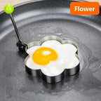 5Pcs Stainless Steel Fried Egg Mold Pancake Mould Omelette Mold Ring Cooking Fried Egg Bento Shaper Kitchen Gadget Frying Egg Cooking Tools Kitchen Accessories Gadget Rings Stevvex