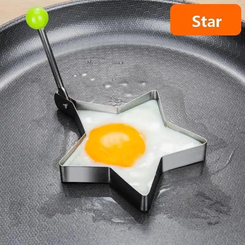 5Pcs Stainless Steel Fried Egg Mold Pancake Mould Omelette Mold Ring Cooking Fried Egg Bento Shaper Kitchen Gadget Frying Egg Cooking Tools Kitchen Accessories Gadget Rings Stevvex