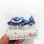 5PCS/Set Airplane Candle Cartoon Aircraft Spacecraft Rocket Birthday Cake Candles Outer Space Party Favors Cute Space Ship Cake Decorations for Kids Perfect for Birthday Party Children Carnival Party And Cupcake Decorative Candle For Kids Party