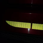 5pcs/set Car Reflectance Reflector Sticker Auto Strong Reflective Stickers  Car Body Trunk Exterior Auto Accessories Reflective Tape Reflex Reflective Stickers Car Trunk Reflective Stickers Night Visibility Reflective Decal Waterproof Exterior Warning Stevvex