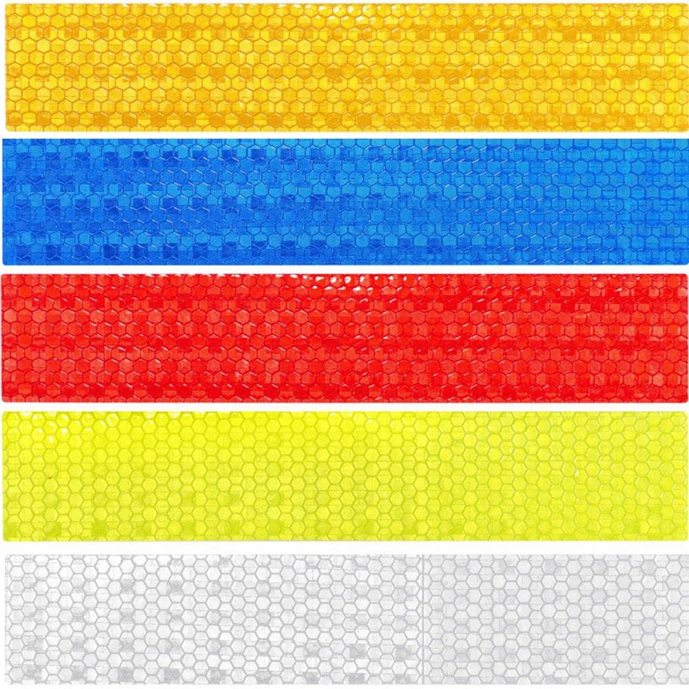 5pcs/set Car Reflectance Reflector Sticker Auto Strong Reflective Stickers  Car Body Trunk Exterior Auto Accessories Reflective Tape Reflex Reflective Stickers Car Trunk Reflective Stickers Night Visibility Reflective Decal Waterproof Exterior Warning Stevvex