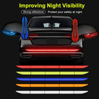 5pcs/set Car Reflectance Reflector Sticker Auto Strong Reflective Stickers  Car Body Trunk Exterior Auto Accessories Reflective Tape Reflex Reflective Stickers Car Trunk Reflective Stickers Night Visibility Reflective Decal Waterproof Exterior Warning Stevvex