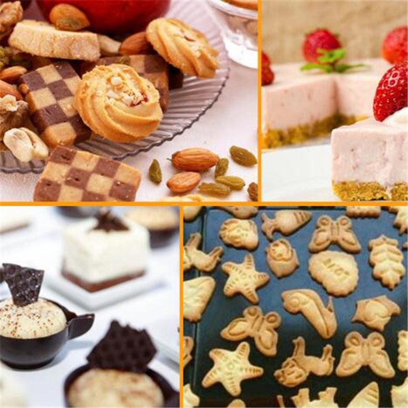 5Pcs/Set Heart Shape Cookie Cutter Mold New Year Decoration Cake Biscuit Baking Tools Christmas Cookie Moulds Kitchen Tools Heart Shaped Cookie Cutters Stainless Steel Biscuit Pastry Cutters Stevvex