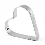 5Pcs/Set Heart Shape Cookie Cutter Mold New Year Decoration Cake Biscuit Baking Tools Christmas Cookie Moulds Kitchen Tools Heart Shaped Cookie Cutters Stainless Steel Biscuit Pastry Cutters Stevvex