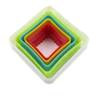 5Pcs/set Silicone Heart Star Xmas Tree Shape Cookies Cutter Molds Biscuit Plunger Forms For Baking Mousse Cake Decor Tools Cookie Cutter Set Biscuit Cutter Set Multi-size Sandwich Fondant Cake Cutter