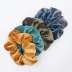 5PCS/Set Velvet Scrunchies Elastic Rubber Hair Bands Women Girls Soft Solid Headbands Ponytail Holder Hair Rope Tie Accessories Ponytail Holder Accessories for Women And Girls Stevvex