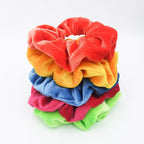 5PCS/Set Velvet Scrunchies Elastic Rubber Hair Bands Women Girls Soft Solid Headbands Ponytail Holder Hair Rope Tie Accessories Ponytail Holder Accessories for Women And Girls Stevvex