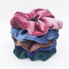 5PCS/Set Velvet Scrunchies Elastic Rubber Hair Bands Women Girls Soft Solid Headbands Ponytail Holder Hair Rope Tie Accessories Ponytail Holder Accessories for Women And Girls Stevvex