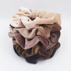 5PCS/Set Velvet Scrunchies Elastic Rubber Hair Bands Women Girls Soft Solid Headbands Ponytail Holder Hair Rope Tie Accessories Ponytail Holder Accessories for Women And Girls Stevvex