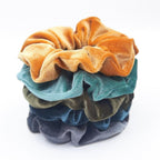 5PCS/Set Velvet Scrunchies Elastic Rubber Hair Bands Women Girls Soft Solid Headbands Ponytail Holder Hair Rope Tie Accessories Ponytail Holder Accessories for Women And Girls Stevvex
