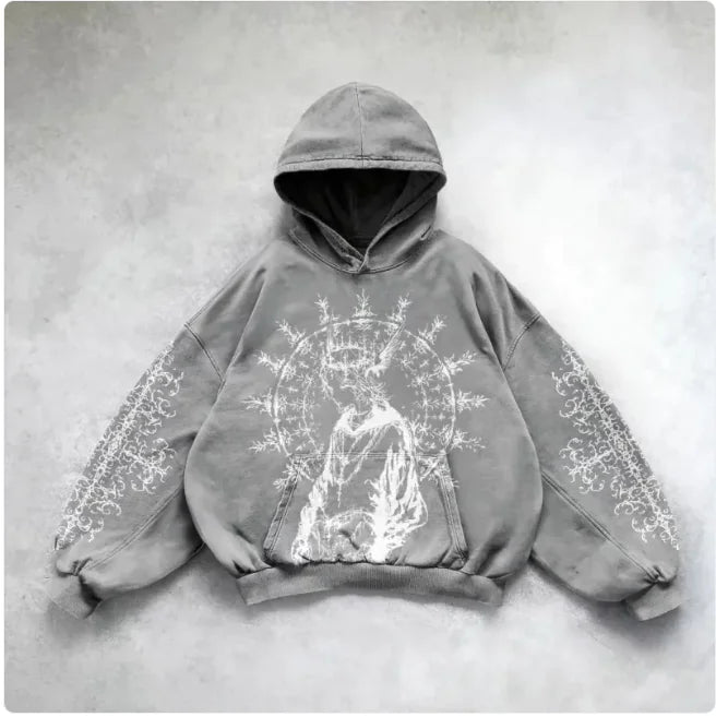 Urban Vibe Hooded Y2K Streetwear Sweatshirt Pi-Mart