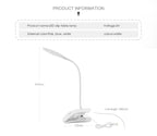 5V USB power LED Desk lamp Flexible study Reading Book lights Eye Protect Table lamp With Clip For Home Decorative Table Lamp Cute Study Lamps for Bedroom Décor Stevvex